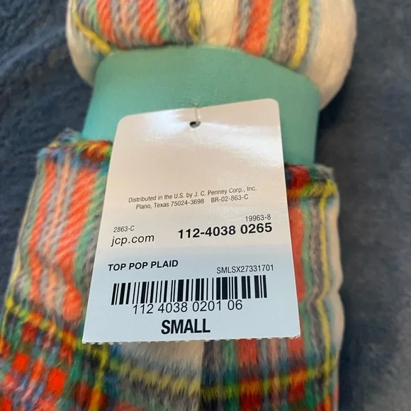 Small plaid fleece sleep pants - Picture 2 of 3